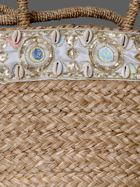 Strandtas Perez Naturel van Pia Rossini