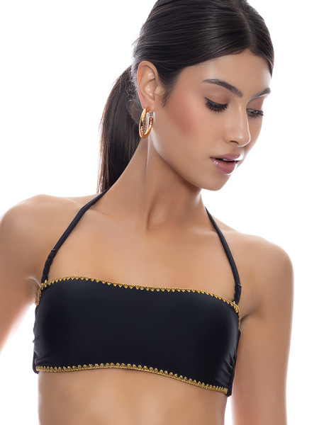 Bandeau Top Luli Chic Black van Luli Fama