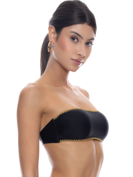 Bandeau Top Luli Chic Black van Luli Fama