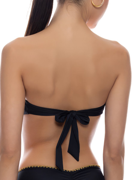 Bandeau Top Luli Chic Black van Luli Fama