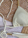Semi-Thong Bikini Ivory Gold Texture