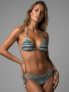 Bikini Triangle Verde Bordado