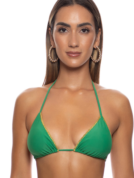 Triangle Top Luli Chic Palm Green van Luli Fama