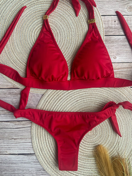 Halter Top and Thong Rojo Oscuro by Phax