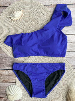 One Shoulder Bikini Electric Blue by Phax 2