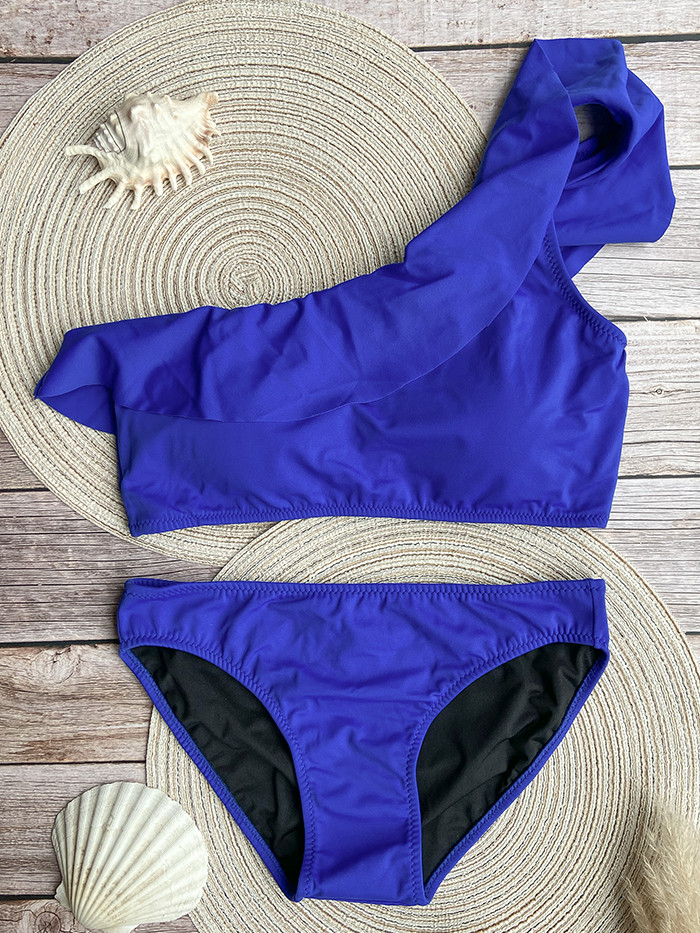 One Shoulder Bikini Electric Blue by Phax