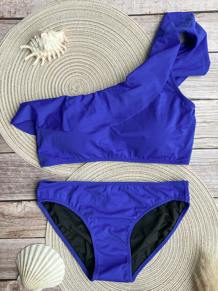 One Shoulder Bikini Electric Blue by Phax