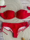 V-Bandeau Bikini New Red