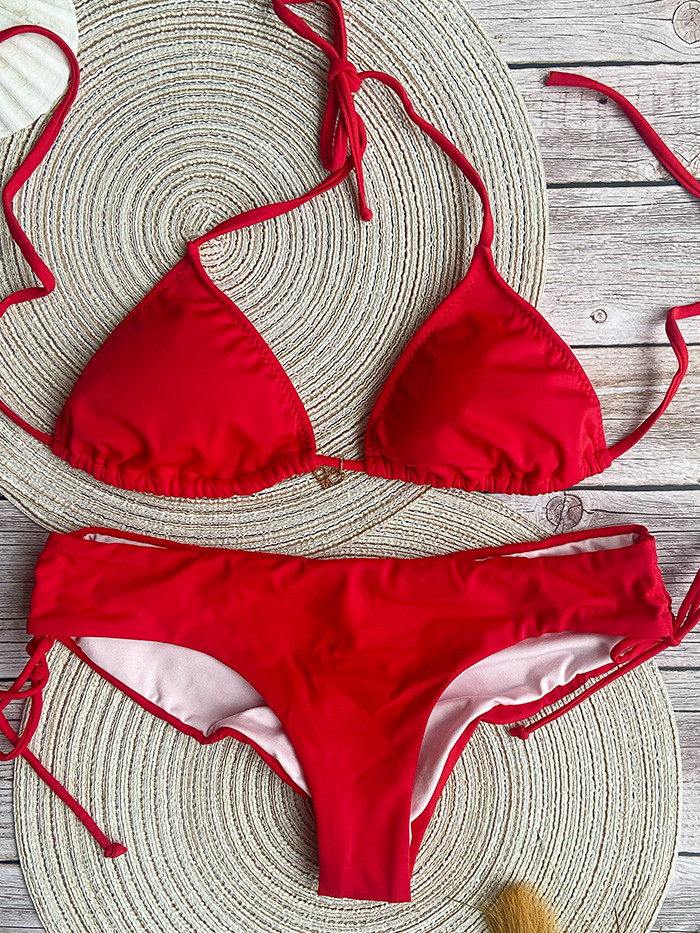 Triangle Bikini New Red by Phax