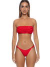 Bandeau Bikini Sweet Love Red