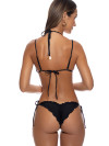 Bikini Triangle Gilded Butterfly Black