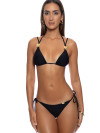 Bikini Triangle Gilded Butterfly Black