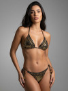 Bikini Gold and Black Snake Beaded