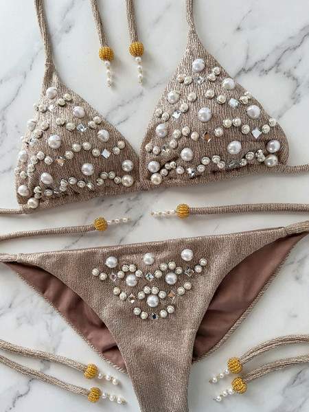 Parelbikini Greige Texture van Specials