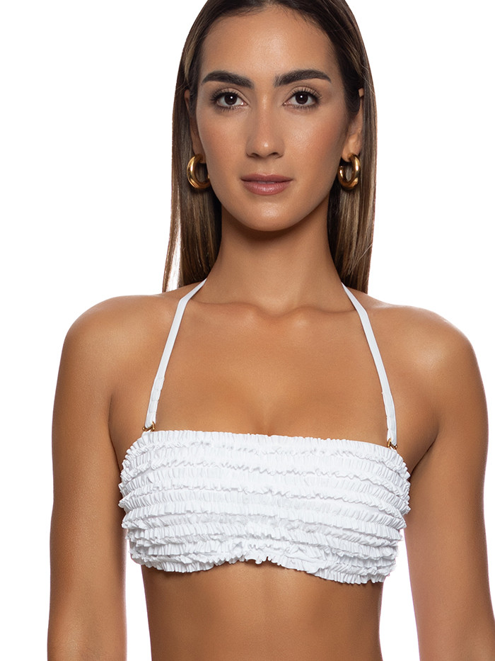 Bandeau Top Sweet Love White van Luli Fama