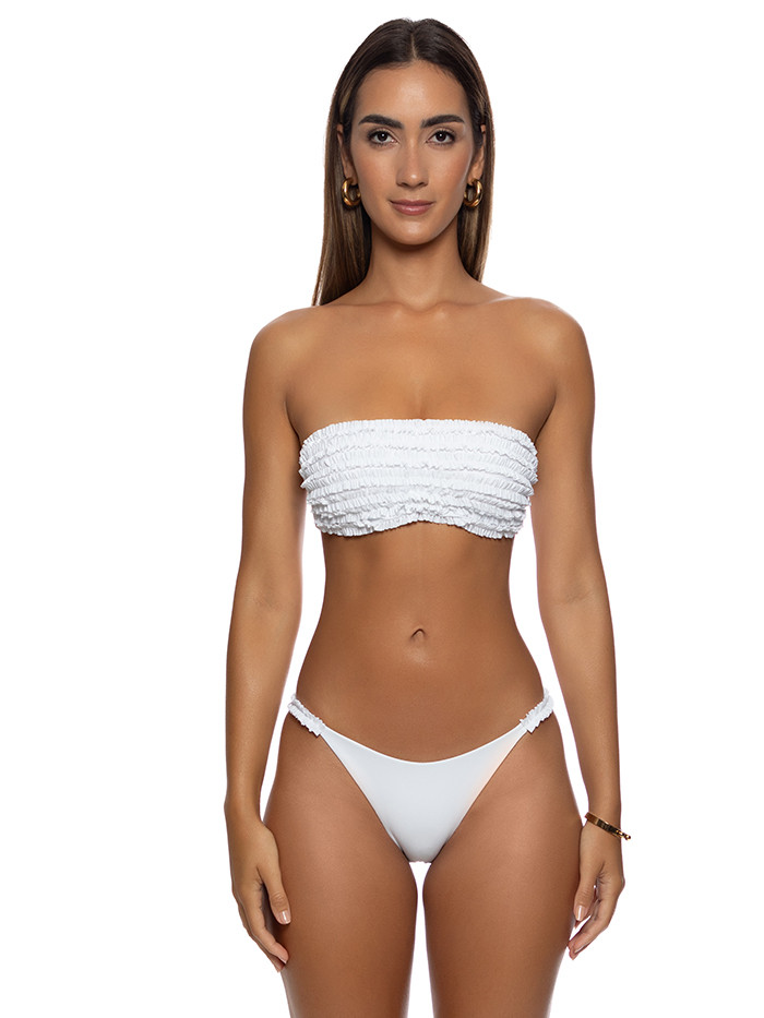 Bandeau Bikini Sweet Love White van Luli Fama