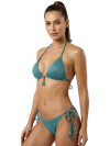 Bikini Triangle Brilliant Silver Green
