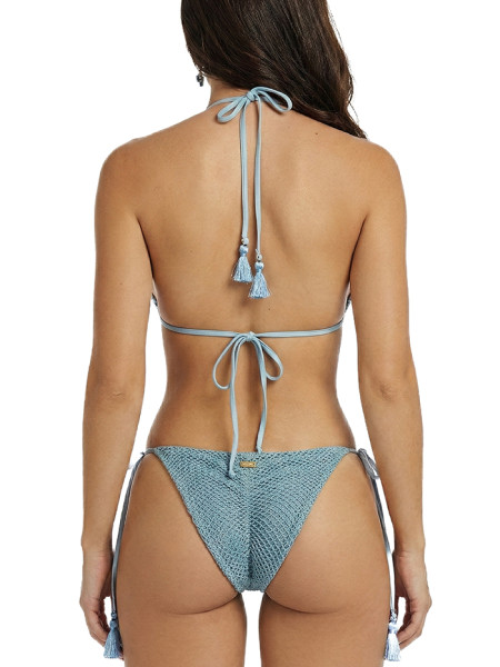 Bikini Triangle Powder Blue Mesh van Mystical Swimwear