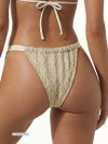 Brazilian Sliding Bottom Gold Couture White