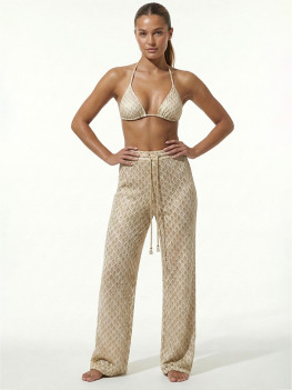 Strandbroek Gold Rush White van Gold Couture
