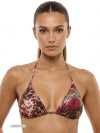 Pink Orchid Triangle Top Orchid/Leopard