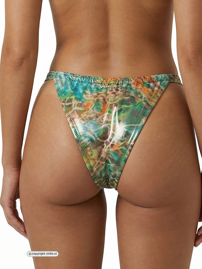 Jungle Fever Brazilian Sliding Broekje Emerald van Gold Couture