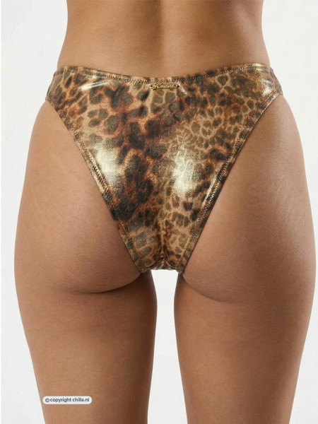 Jungle Fever High Leg Broekje Leopard van Gold Couture
