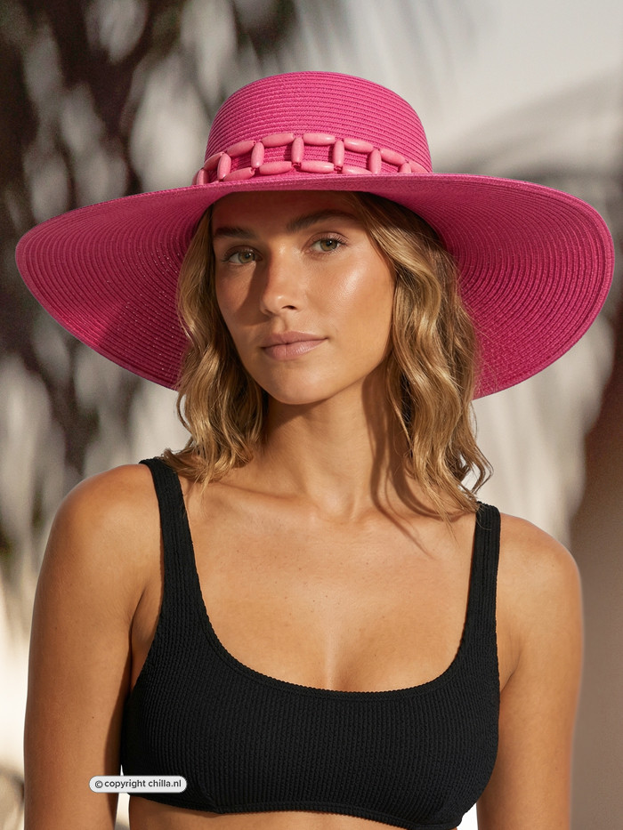 Strandhoed Tulum Roze van Pia Rossini
