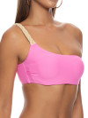 One Shoulder Top Sail On Pink