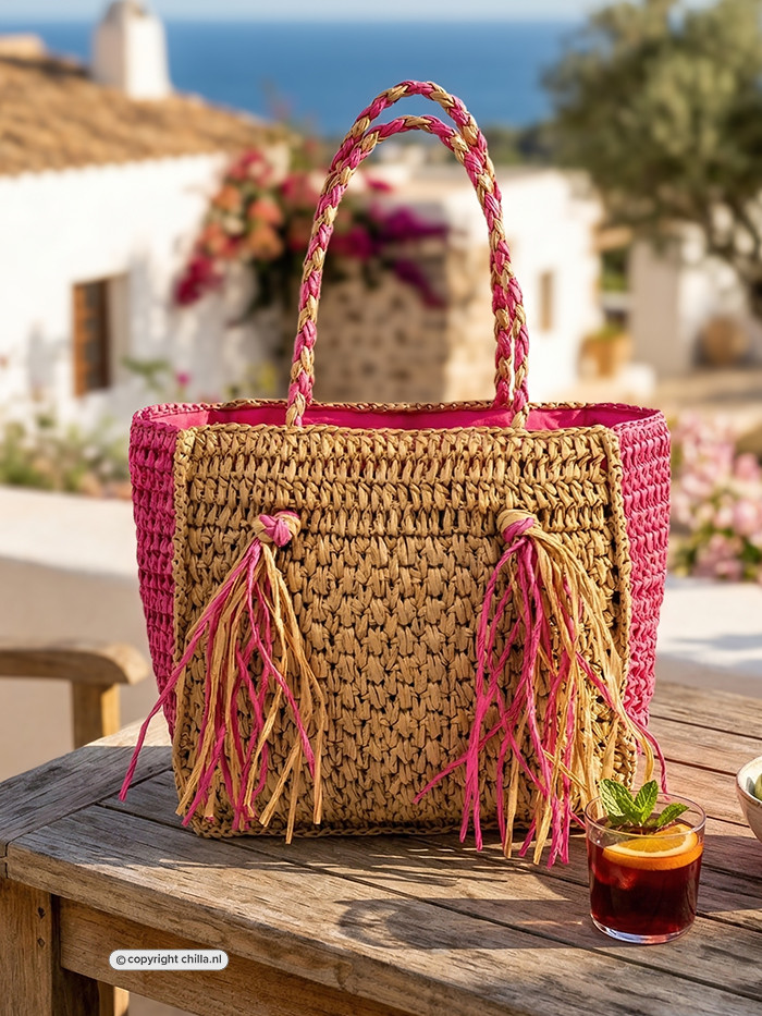Beach Bag Cannes Pink by Pia Rossini