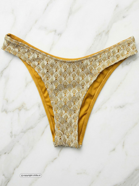 High Leg Broekje Gold Rush Gold van Gold Couture