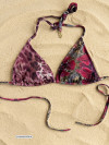 Pink Orchid Triangle Top Orchid/Leopard