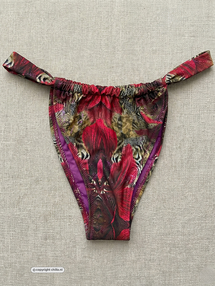 Pink Orchid Brazilian Sliding Broekje Orchid van Gold Couture