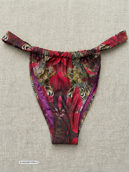 Pink Orchid Brazilian Sliding Broekje Orchid van Gold Couture