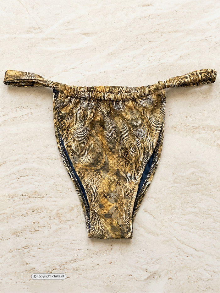 Blue Orchid Brazilian Sliding Bottom Safari by Gold Couture