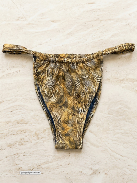 Blue Orchid Brazilian Sliding Broekje Safari van Gold Couture
