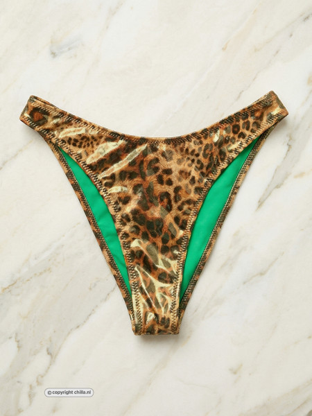 Jungle Fever High Leg Broekje Leopard van Gold Couture