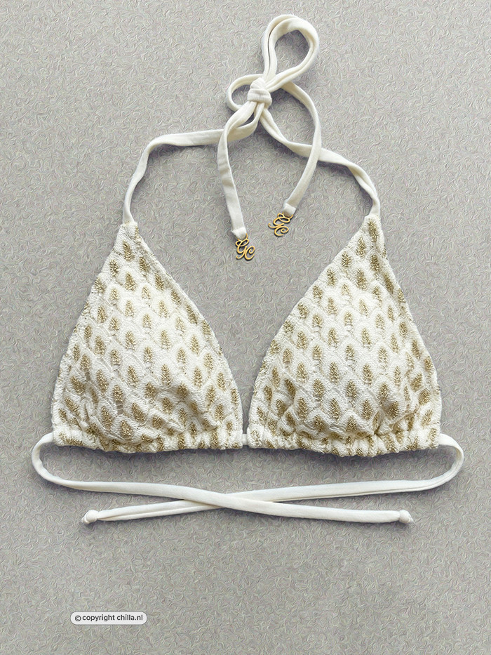 Triangle Top Gold Rush White van Gold Couture