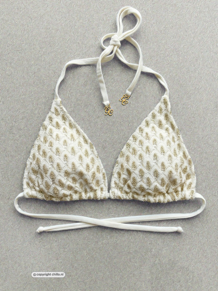 Triangle Top Gold Rush White van Gold Couture