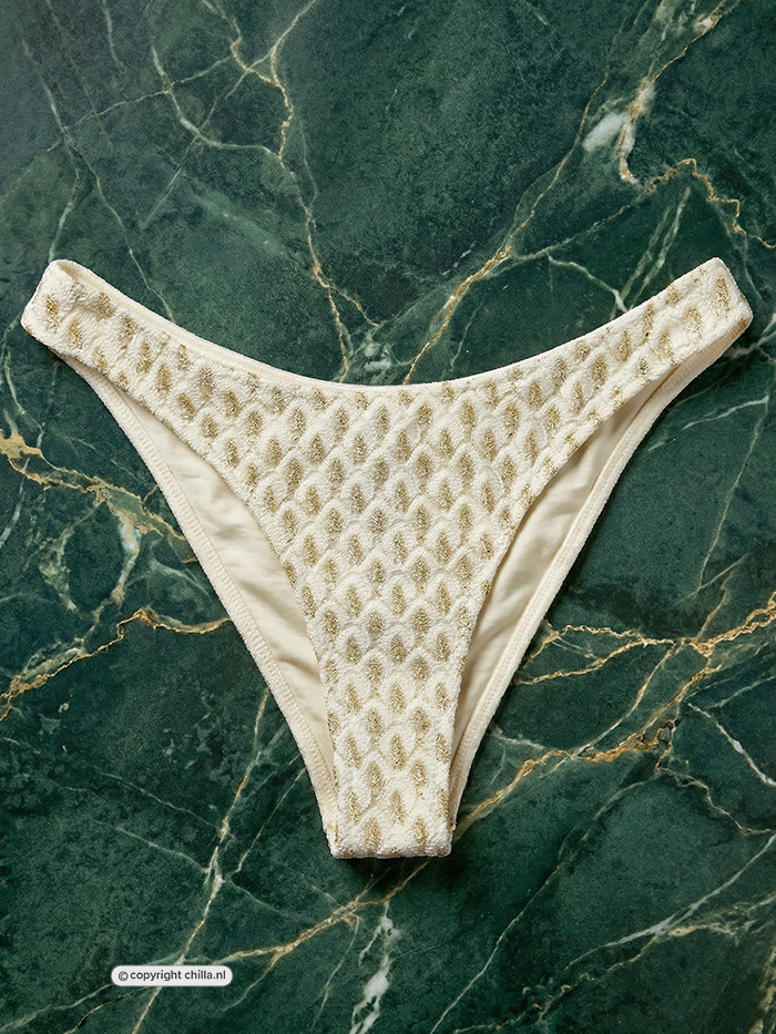High Leg Broekje Gold Rush White van Gold Couture