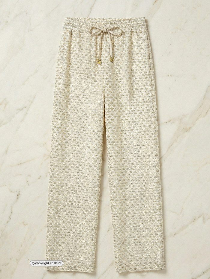 Strandbroek Gold Rush White van Gold Couture