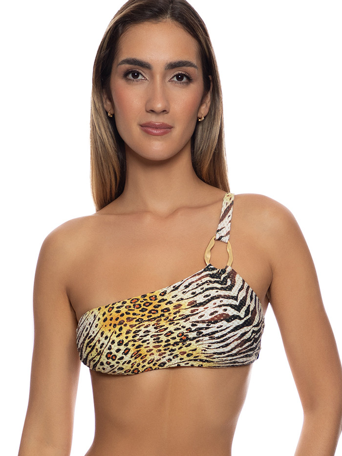 One Shoulder Top Tigressa van Luli Fama