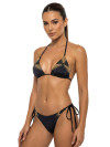 Brazil Bikini Black Beaded