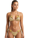 Brazil Bikini Gold Texture Beaded