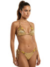 Brazil Bikini Gold Texture Beaded