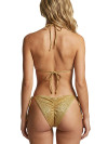 Brazil Bikini Gold Texture Beaded
