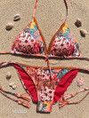 Bikini Triangle Tropical Boho Beaded