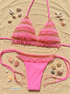 Bikini Pink Fringes