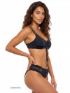 Halterbikini Black Beaded