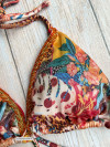 Bikini Triangle Tropical Boho Beaded